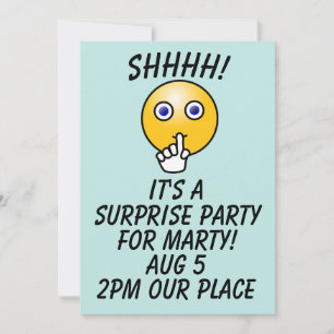 CARTES D'INVITATION PERSONNALISÉES POUR FÊTE SURPR