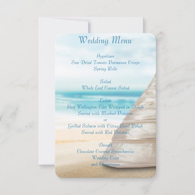 Cartes d'invitation personnalisées pour menu de ma (Devant)