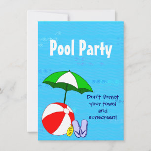 Cartes d'invitation personnalisées pour une fête a