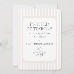 Cartes d'invitation personnalisées - Wilde Peach P