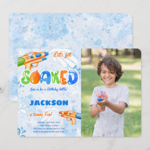 Cartes d'invitation photo modifiables avec pistole