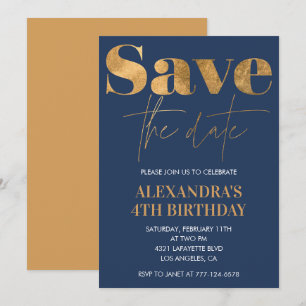 Cartes d'invitation pour 4ème anniversaire Enregis