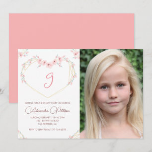 Cartes d'invitation pour 9ème anniversaire Bohème 