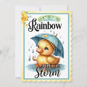 Cartes d'invitation pour Baby Shower Canard en Cao