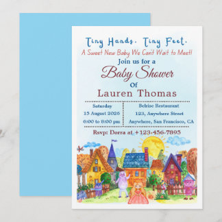 Cartes d'invitation pour Baby Shower Disney