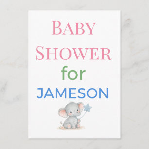 Cartes d'invitation pour Baby Shower Enclosed Sign
