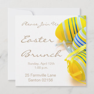 Cartes d'invitation pour brunch de Pâques 5,25" x