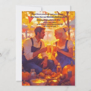 Cartes d'invitation pour couple Oktoberfest