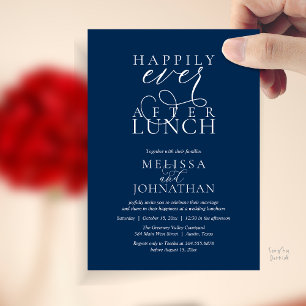 Cartes d'invitation pour déjeuner de mariage, Élég
