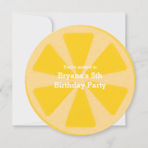 Cartes d'invitation pour fête d'anniversaire à la 