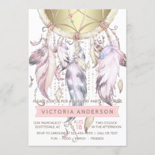 Cartes d'invitation pour fête d'anniversaire attra