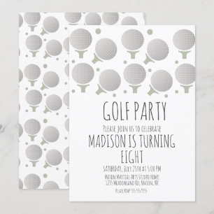 Cartes d'invitation pour fête d'anniversaire avec 