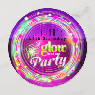 Cartes d'invitation pour fête d'anniversaire Cercl