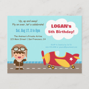 Cartes d'invitation pour fête d'anniversaire d'avi