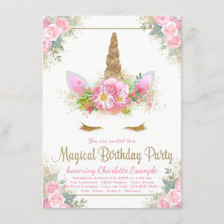 Cartes d'invitation pour fête d'anniversaire de fi