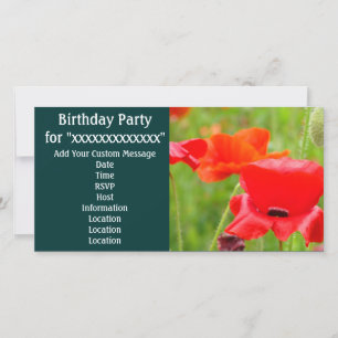 Cartes d'invitation pour fête d'anniversaire de "N