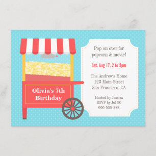 Cartes d'invitation pour fête d'anniversaire des e