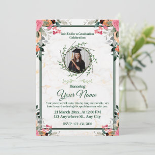 Cartes d'invitation pour fête de fin d'études Fê