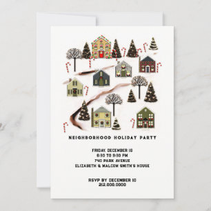 Cartes d'invitation pour fête de vacances