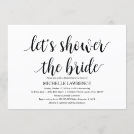 Cartes d'invitation pour la douche nuptiale Rustic