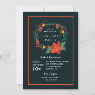 Cartes d'invitation pour la fête de fin d'année d'