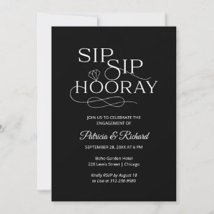 Cartes d'invitation pour la fête d'engagement Sip