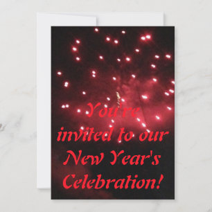 Cartes d'invitation pour la Saint-Sylvestre Feux d