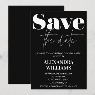 Cartes d'invitation pour la soirée cocktail de Noë