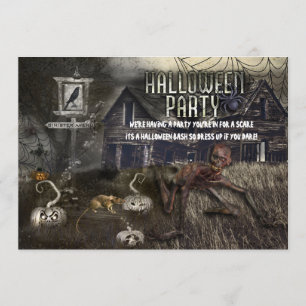 Cartes d'invitation pour la soirée d'Halloween sin