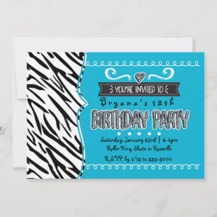 Cartes d'invitation pour l'anniversaire de filles 