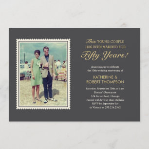 Cartes d'invitation pour l'anniversaire de mariage