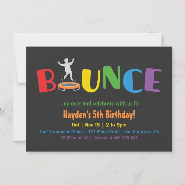 Cartes d'invitation pour l'anniversaire des enfant (Devant)