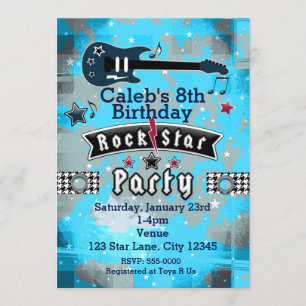 Cartes d'invitation pour l'anniversaire d'un garço