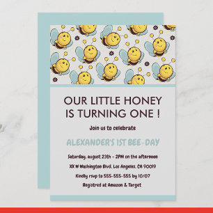 Cartes d'invitation pour le 1er anniversaire de Be