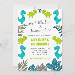 Cartes d'invitation pour le 1er anniversaire de Di