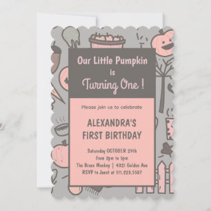 Cartes d'invitation pour le 1er anniversaire d'Hal