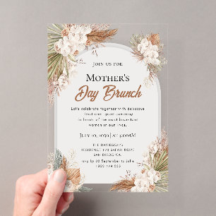 Cartes d'invitation pour le brunch de la fête des