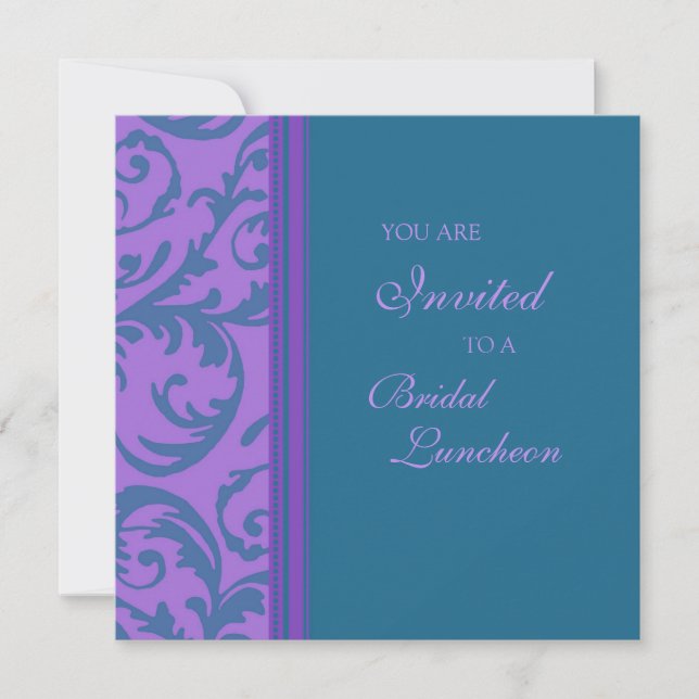 Cartes d'invitation pour le déjeuner d'une nuptial (Devant)
