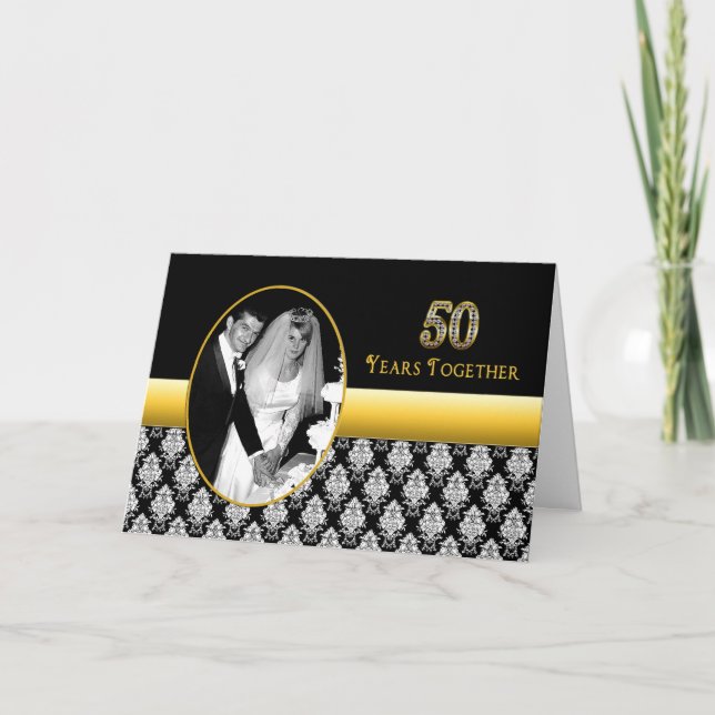 Cartes d'invitation pour les 50 ans de mariage (IN (Devant)