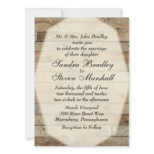 Cartes d'invitation pour mariage champêtre