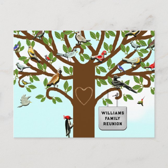 Cartes d'invitation pour réunion de famille (Devant)