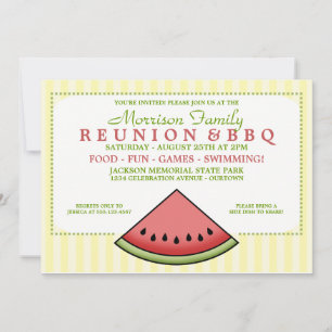Cartes d'invitation pour réunion de famille tranch