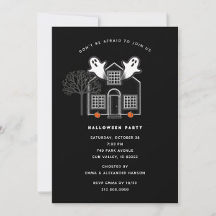Cartes d'invitation pour soirée Halloween
