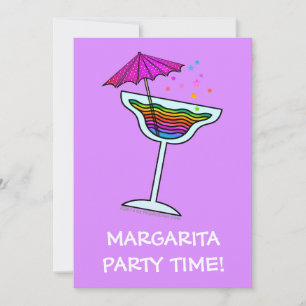 CARTES D'INVITATION POUR SOIRÉE MARGARITA