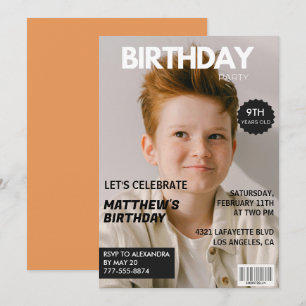 Cartes d'invitation pour son 9ème anniversaire Mag