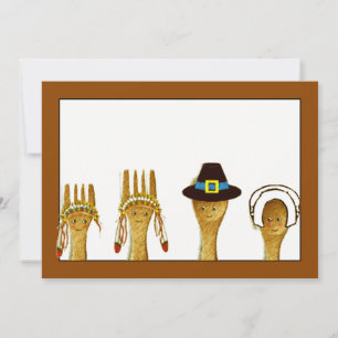 Cartes d'invitation pour Thanksgiving