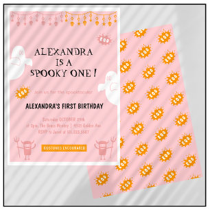Cartes d'invitation pour un 1er anniversaire Hallo