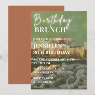 Cartes d'invitation pour un 58e anniversaire barbe