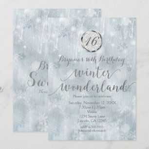 Cartes d'invitation pour un pays des merveilles hi