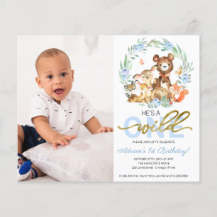 Cartes d'invitation pour un premier anniversaire B